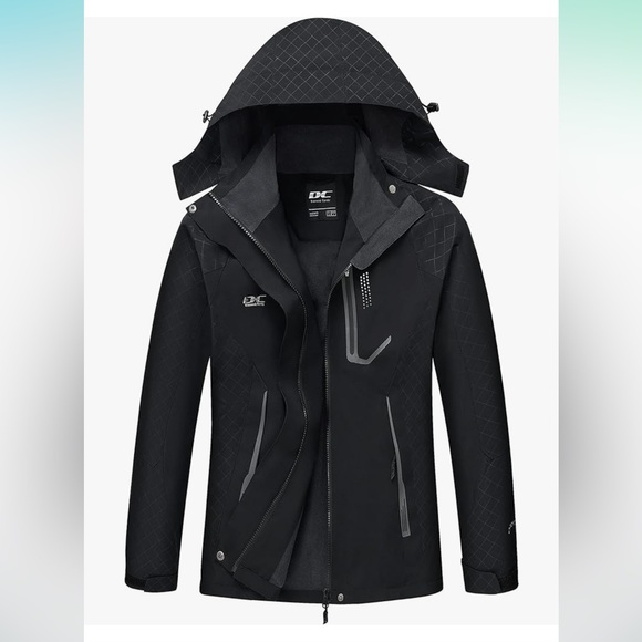 Diamond Candy women’s waterproof rain jacket with hood. Size medium. - Picture 1 of 3